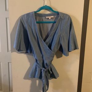 NWOT! Loft wrap top